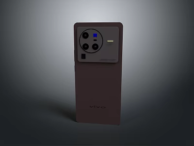 Sleek Lavender Mobile Phone With Triple Camera Module And Smooth Back Design 3d model