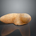 Natural Stone and Wood Decorative Piece with Textured Surface and Artisanal Craftsmanship
