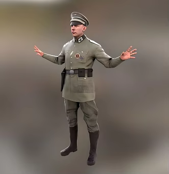 German officers 3d model