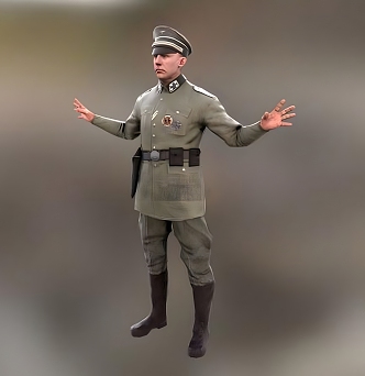 German officers 3d model