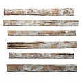 Vintage Decorative Ornament Set With Old Wooden Planks White Chipped Paint And Wood Grain