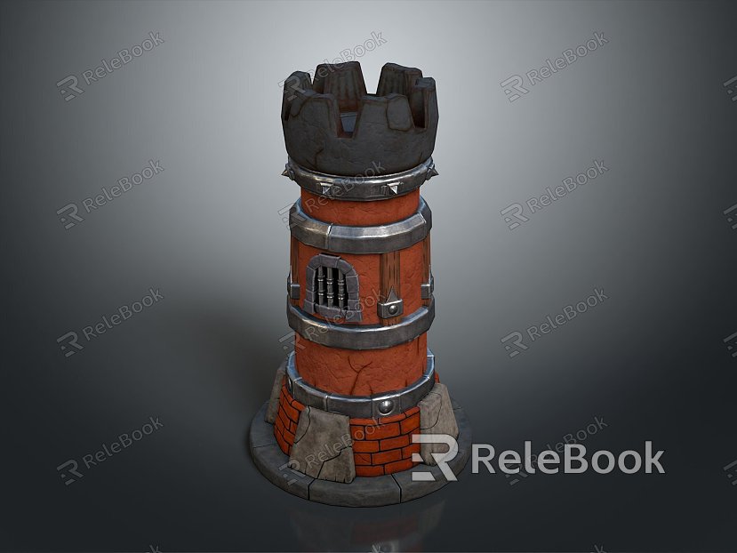 Tower defense sentry tower tower air defense watchtower observatory observatory observatory tower loft model