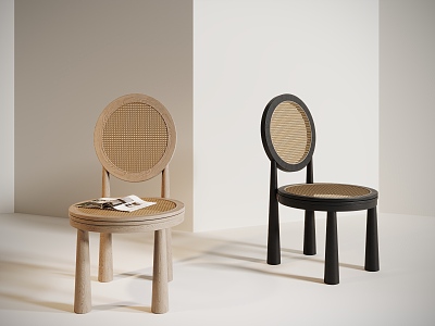 Quiet Rattan Chair Dining Chair model