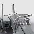 LEGO toy blocks fighter plane F15 3d model