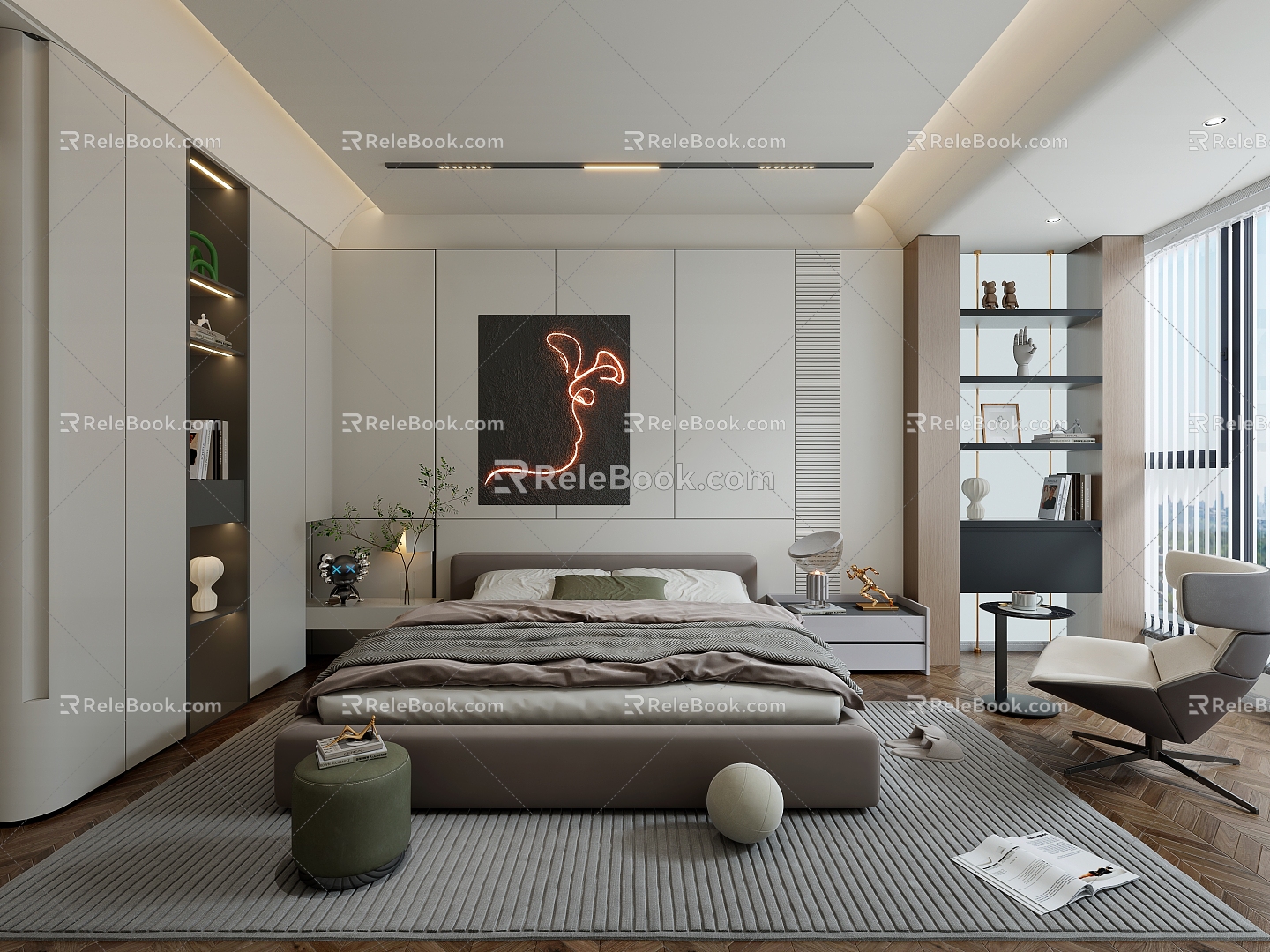 Modern Bedroom 3d model