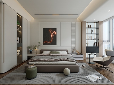 Modern Bedroom 3d model