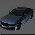 Light Blue BMW Sedan With Black Roof Modern Design And Stylish Wheels