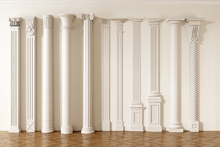 European Roman Column 3d model