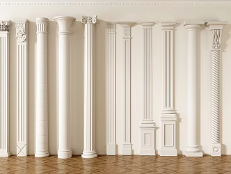 European Roman Column 3d model