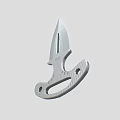 Dart hidden weapon bayonet finger tiger self-defense hand buckle hand knife self-defense small dagger defense hand support low face number low model simple model game film and television level realistic 3d model