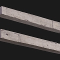 concrete beam construction beam cement column square cement column 3d model