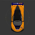 Yellow And Blue Racing Car With Rear Wing Number 23 Pirelli Logo Sleek Design