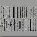 Diverse Decorative Metal Balusters Showcasing Intricate Ornamental Patterns For Home Railings
