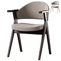 Modern Leisure Accent Chair With Dark Wood Arms Legs Light Gray Fabric Upholstered Seat Backrest