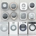 Modern Washing Machines With Sleek Designs And Multiple Color Choices For Home Use