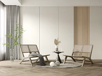 Leisure Table and Chair Combination Leisure Chair 3d model