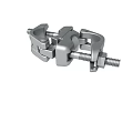 Metal Clamp Connector Structure With Bolt And Nut Fastening Components 3d model