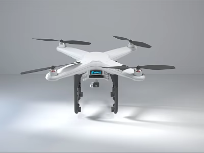 Modern UAV Unmanned Small Aircraft 3d model