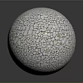 Artisan White Sphere With Intricate Mosaic Texture From Small Fragments 3d model