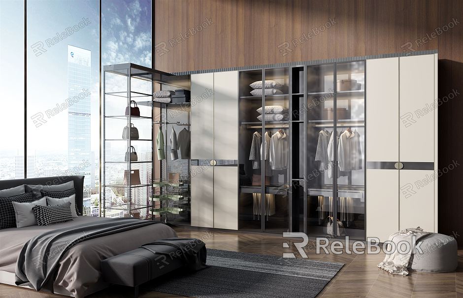 Modern wardrobe model