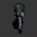Black Cropped Hoodie With White Graphics And Checkered Sleeves For Casual Wear
