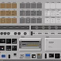 Various Switch Panels in Brown Gray White with Sockets and Multiple Styles