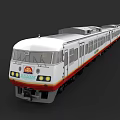White And Red Nanjing Metro Train Exterior With Modern Design Features