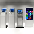 Public Facilities Self Service Kiosks With Interactive Touch Screens And User Friendly Interface 3d model