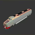 train light rail subway high-speed rail EMU modern train high-speed train high-speed locomotive EMU 3d model