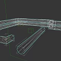Industrial Factory Building Steel Structure With Metal Pipes And Support Frames