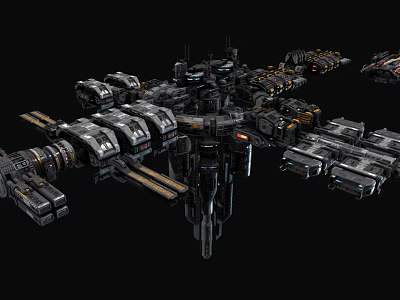 The Modern Space Station 3d model