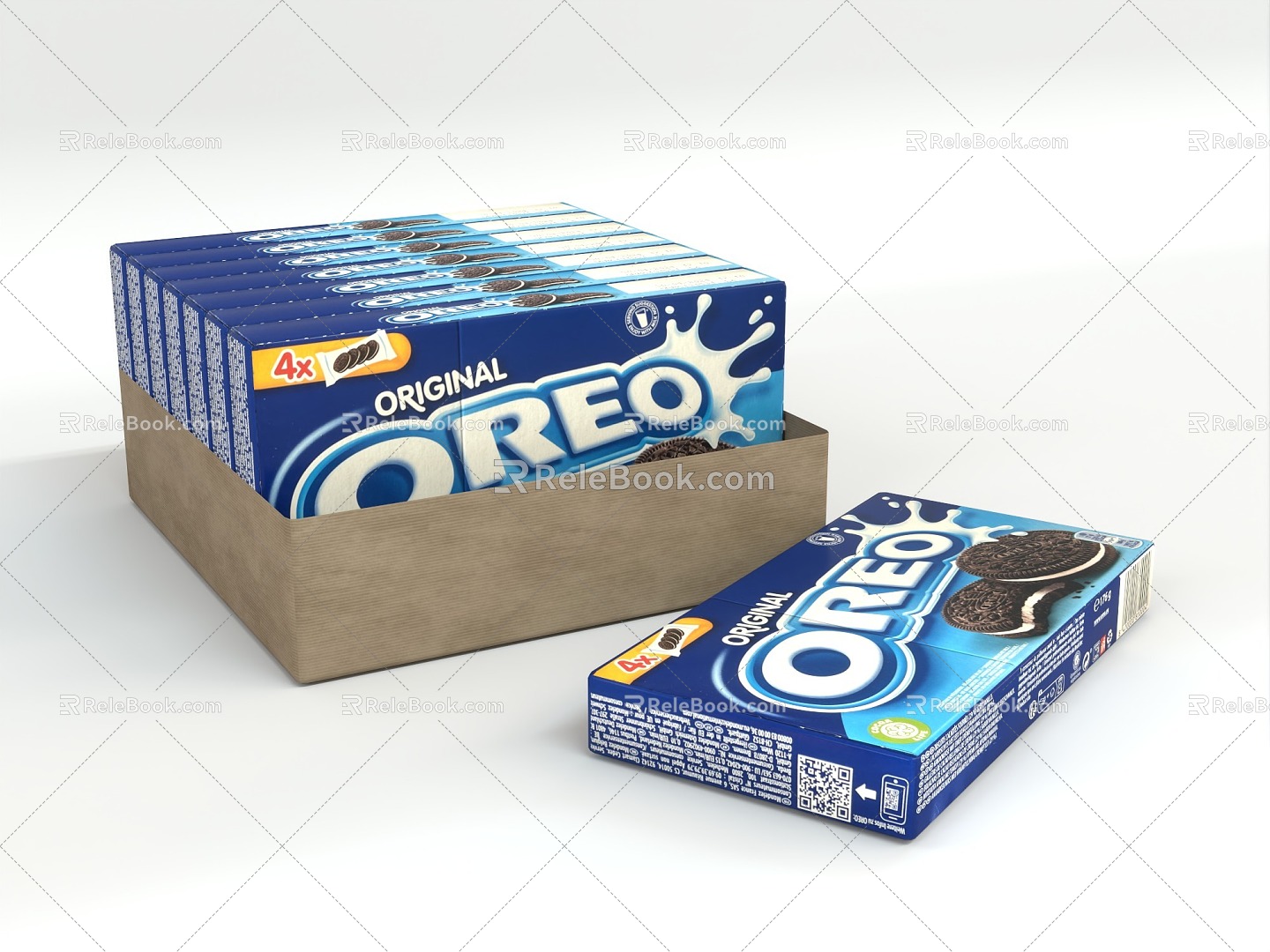 Oreo cookies 3d model