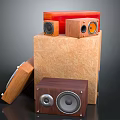 Wooden Speakers With Various Styles And Sizes For Electronic Appliance
