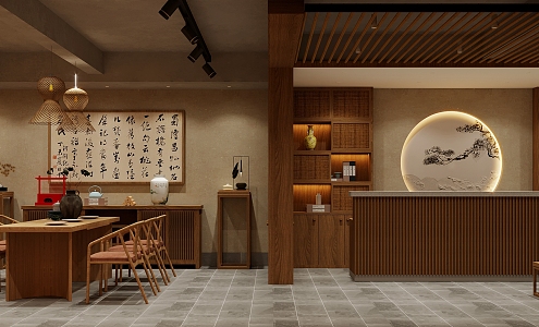 Homestay lobby 3d model