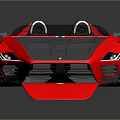 Pink Ferrari Convertible Sports Car With Sleek Body And Modern Design
