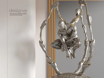 Modern Italian Light Luxury Ornaments Spider-Man Venom Manwei Handmade 3d model