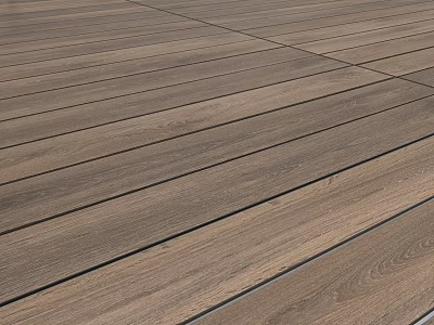 Natural Brown Wood Flooring With Smooth Plank And Classic Grain Pattern 3d model