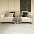 Modern double sofa Minotti poliform sofa 3d model