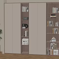 Modern Bookcase Floor Bookcase Open Bookcase Decorative Cabinet 3d model