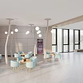 modern reading room 3d model