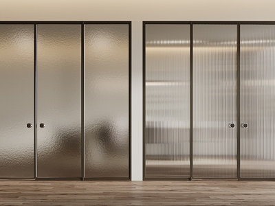 Modern glass door 3d model