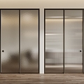 Modern glass door 3d model