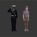 Modern Man Traffic Police Security 3d model