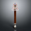 Industrial Equipment Featuring Vertical Copper Coil And Top Metal Framework Base