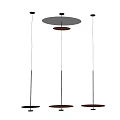 Modern Minimalist Pendant Light Design With Round White Glass Shade And Black Metal Frame