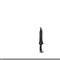 Twin Knives With Purple Handles Silver Blades And Decorative Metallic Details