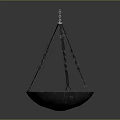 Commercial Hanging Equipment With Metal Chains And Circular Tray For Commercial Heating Or