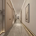 New Chinese Style Aisle Out 3d model