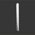 Fashionable Silver Bracelet With Twisted Rope Design And Shiny Metallic Surface
