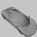 Game and Movie Character Black Sports Car with Sleek Design and Glossy Finish